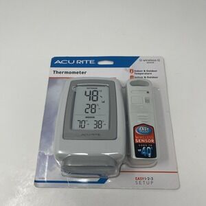 AcuRite Wireless Digital Thermometer with Humidity 00611 -40 - 158 Deg SEALED